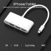 4 in 1 8 Pin to HDMI Converter with Charging and USB Ports - 8