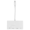 4 in 1 8 Pin Male to 8 Pin Power + RJ45 Ethernet + HDMI + USB Camera Female OTG Adapter - 2