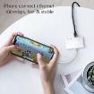 4 in 1 8 Pin Male to 8 Pin Power + RJ45 Ethernet + HDMI + USB Camera Female OTG Adapter - 4