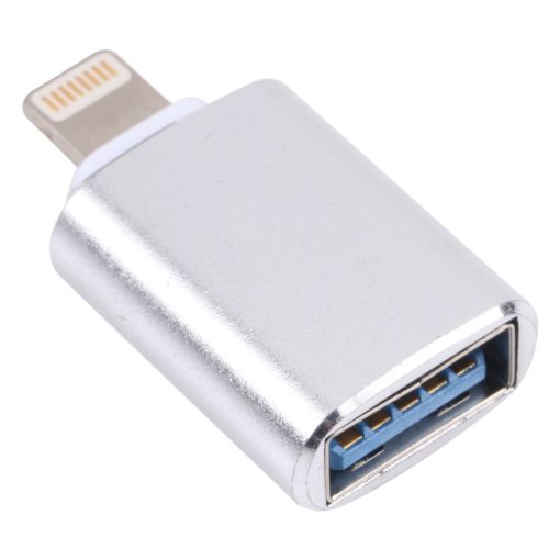 XQ-ZH001 USB Female to 8 Pin Male OTG Adapter - Silver - 1