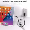 NK-1054Pro 2 in 1 8 Pin + USB-C Male to 8 Pin Charging + Ethernet Adapter - 5
