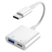 S-211 USB-C Male to Type-C + USB Female Camera Adapter - 1