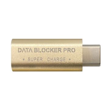 GE07 USB-C Data Blocker Fast Charging Connector - Gold - 1