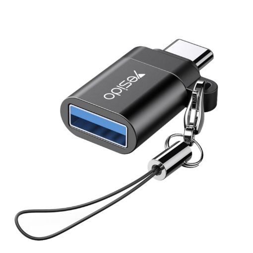 Yesido GS06 Type-C to USB 3.0 OTG Mini Connector Adapter with Keychain - 1