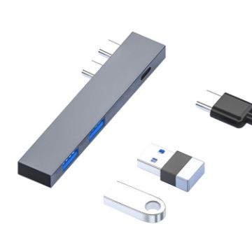 MacBook Pro 819B Dual USB-C/Type-C Male to Dual USB+USB-C/Type-C Female Adapter - 1