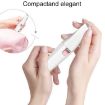 2 In 1 Electrical Eyebrow Trimmer Ladies Shaver USB Charging White - 4