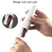 2 In 1 Electrical Eyebrow Trimmer Ladies Shaver USB Charging White - 5