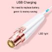 2 In 1 Electrical Eyebrow Trimmer Ladies Shaver USB Charging White - 9