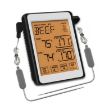 CH-212 Dual Probe Smart Alarm Thermometer, Orange Backlight - 1
