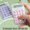 Small Silent Simple Calculator Mini Candy Pink - 6