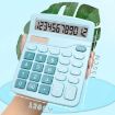 Large Screen Solar Dual Power Calculator - Pink - 3