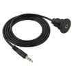 3.5mm Male to Female Extension Cable with Car Flush Mount, 1m Length - 4