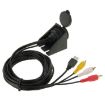 USB 2.0 & 3 RCA Male to USB 2.0 & 3.5mm Female Adapter Cable 2m - 3