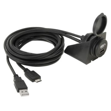 USB 2.0 & Mini HDMI Male to USB 2.0 & HDMI Female Adapter Cable - 2m - 1