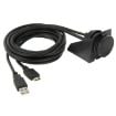USB 2.0 & Mini HDMI Male to USB 2.0 & HDMI Female Adapter Cable - 2m - 3