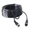 15m M12 4P Aviation Connector Video Audio Extend Cable for CCTV Camera DVR - 1