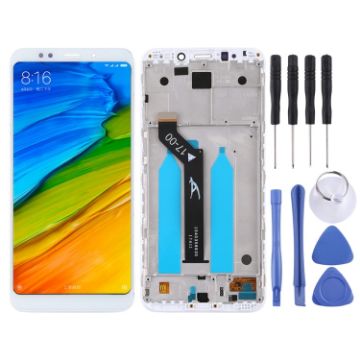 White TFT LCD Screen for Xiaomi Redmi 5 Plus Digitizer Full Assembly - 1