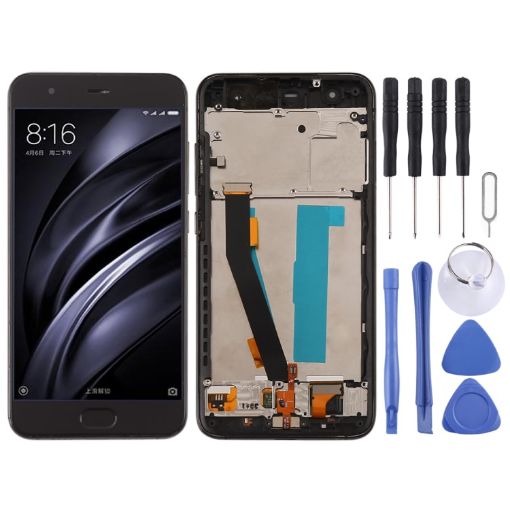 Xiaomi Mi 6 TFT LCD Screen Digitizer Full Assembly with Frame - Black - 1