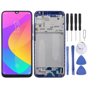 Blue TFT LCD Screen for Xiaomi Mi CC9e/Mi A3 Digitizer Full Assembly - 1