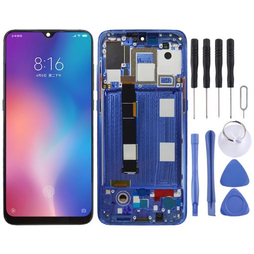 AMOLED LCD Screen for Xiaomi Mi 9 Digitizer Assembly with Frame - 1