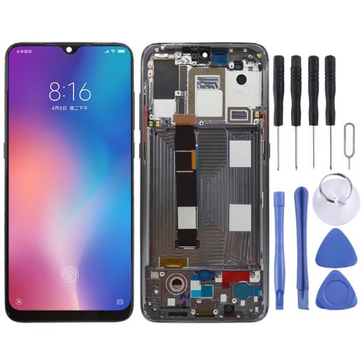 AMOLED LCD Screen for Xiaomi Mi 9 Digitizer Assembly (Black) - 1