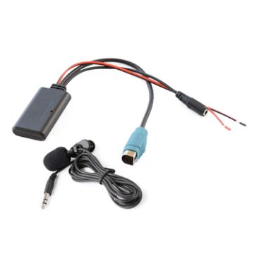 Picture of Car AUX Bluetooth Wireless Music Audio Cable + MIC for Alpine Kce-237b 123E 101E 102E 105E 117J 305S