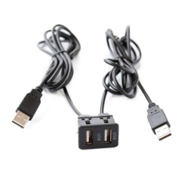 Universal Dual USB Charging Cable Switch Holder for Alpine/Pioneer - 1