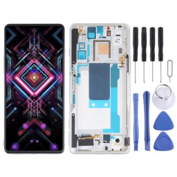 OLED LCD Screen for Xiaomi Redmi K40 Gaming Full Assembly Silver - 1
