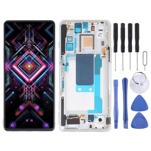 OLED LCD Screen for Xiaomi Redmi K40 Gaming Full Assembly Silver - 1