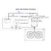 12V 40A Dual Electric Cooling Fan Wiring Relay Sensor Kit - 8