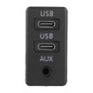 Universal Car Dual Type-C+AUX Charging Interface Seat - 3