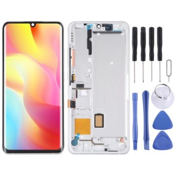 AMOLED LCD Screen for Xiaomi Mi Note 10 Lite - Silver - 1