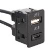 Universal Car Type-C+USB Interface Charging Seat - 4