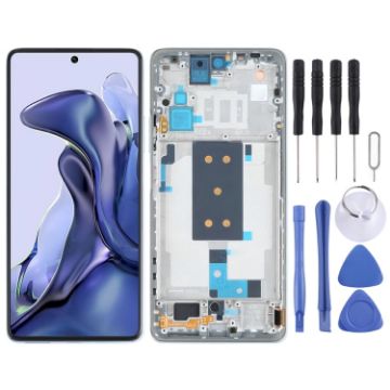 OLED LCD Screen for Xiaomi Mi 11T/11T Pro Digitizer Assembly Silver - 1