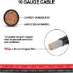 Dual Positive/Negative ATC Style Fuse Holder 10AWG Wire with Ring Terminals - 3