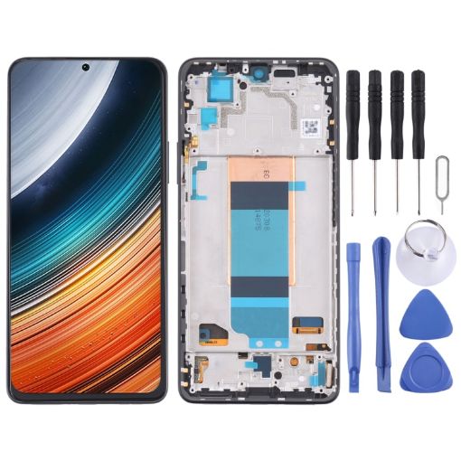 LCD Screen for Xiaomi Redmi K40S Digitizer Full Assembly - Black - 1