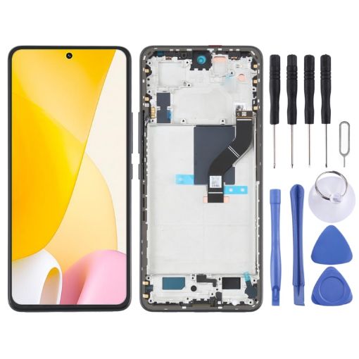 LCD Screen For Xiaomi 12 Lite Digitizer - Full Assembly (Black) - 1