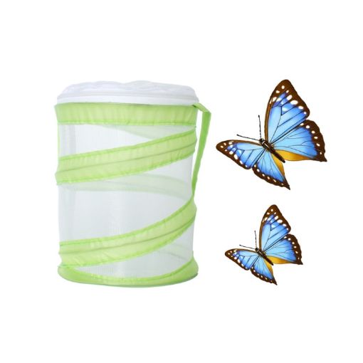 Foldable Butterfly Insect Cage Small Feeding Cage Green - 1
