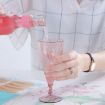 Champagne Wine Glasses Set + Wine Bottle - Transparent Blue - 7