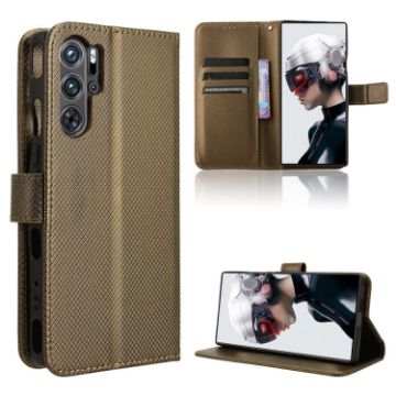 ZTE nubia Red Magic 9 Pro Leather Phone Case (Brown) - 1