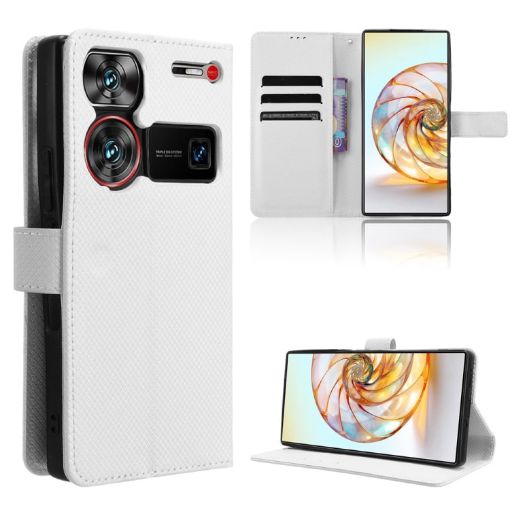 ZTE nubia Z60 Ultra Leather Phone Case (White) - 1