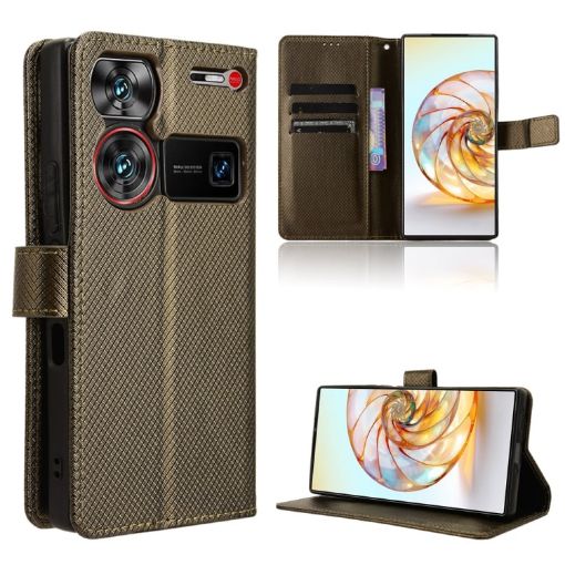 ZTE nubia Z60 Ultra Leather Phone Case (Brown) - 1