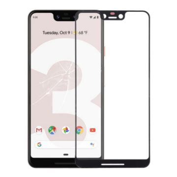 Google Pixel 3 XL Front Screen Outer Glass Lens - Black - 1