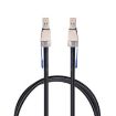 12Gbps SFF-8644 To 8644 HD Server Data Cable, Black 2m - 1