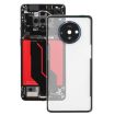 OnePlus 7T Battery Back Cover With Camera Lens - Transparent - 1