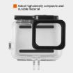 Waterproof Housing Case for GoPro HERO6/5 + Touch Screen Back Cover - 7