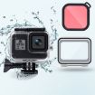 Waterproof Case + Touch Back Cover + Color Lens Filter for GoPro HERO8 Black - 1