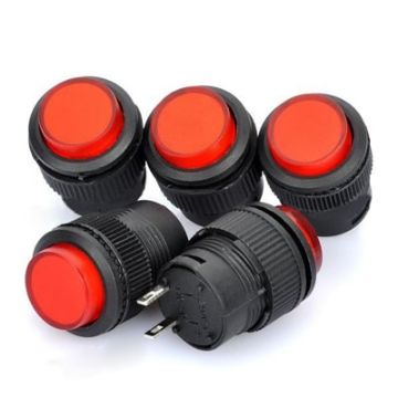 R16-503 Non-Locked 16mm 2-Pin Push Button Switch (5 Pcs) - 1