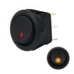 20 Amp 12V Triple Plug LED Rocker Switch (Yellow Light) - 1