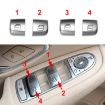 Mercedes-Benz W205/W253 Car Window Glass Lift Switch Button (No.2) - 2015+ - 4